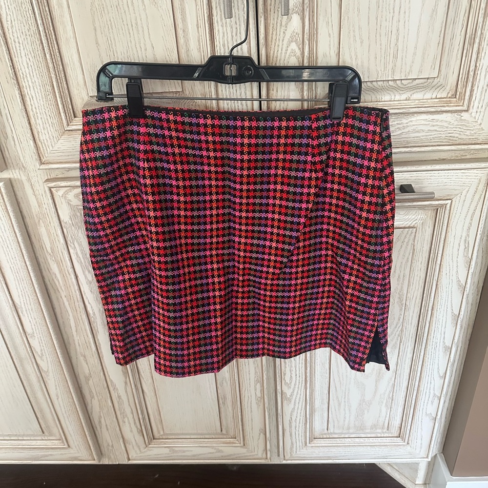 Boston Proper lined mini skirt